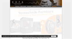 Desktop Screenshot of hofa-college.de